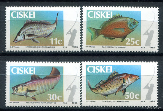 Сискей - 1985г. - Рыбки - полная серия, MNH [Mi 70-73] - 4 марки