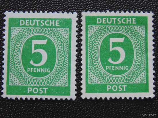 Германия 1946 г. Союзная оккупация. Одна марка.
