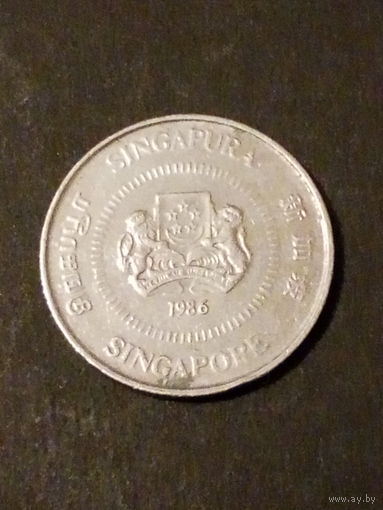 Сингапур 10 центов 1986г.