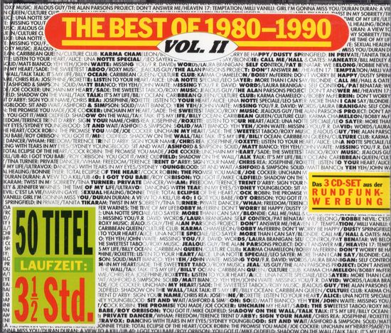 3CD 'The Best of 1980-1990, Vol. II' + бонус CD