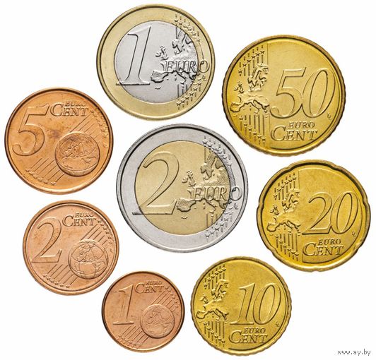Италия набор евро 2009 (8 монет) UNC