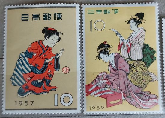 Япония 157-1959 Культура (2 марки)