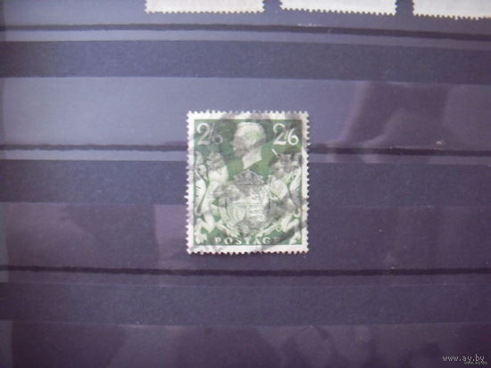 Высокономинальная старенькая марка Великобритании король герб Цумштейн 222