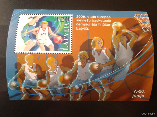Латвия 2009 Баскетбол блок