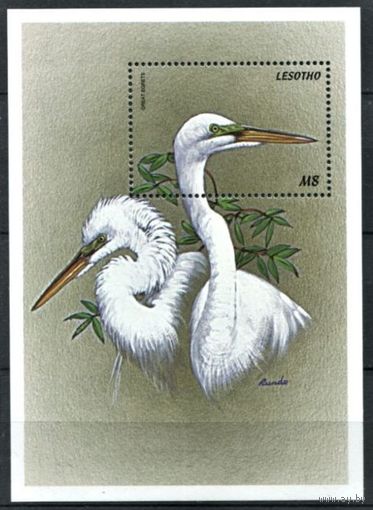 1999 Лесото 1483/B145 Птицы 5.50 евро