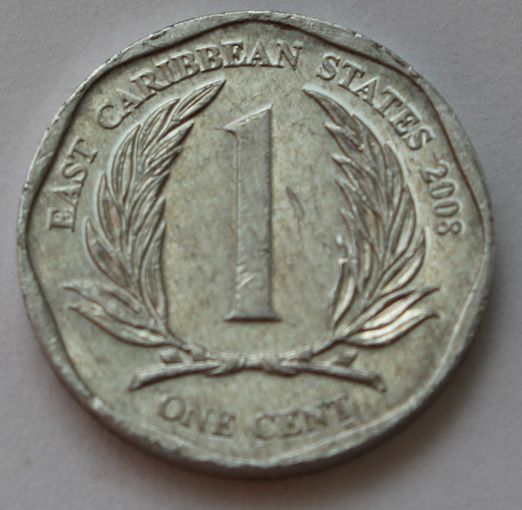 Восточные Карибы 1 цент, 2008 г.