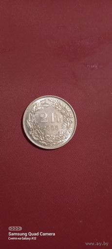 Швейцария, 2 франка 2008.