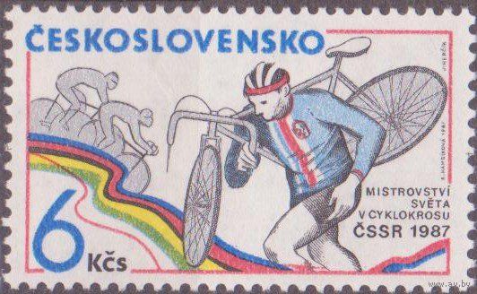 Чехословакия 1987 г Велокросс велосипед спорт **(АПР