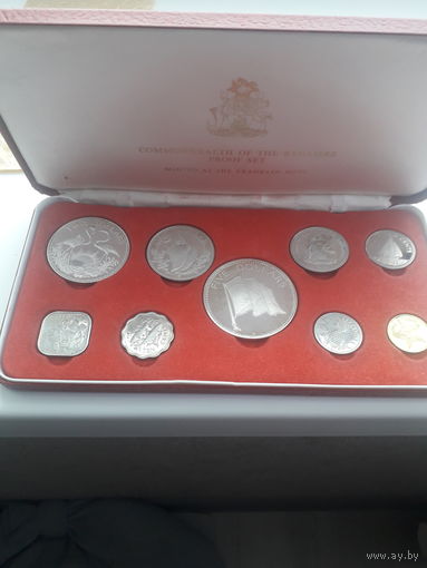 БАГАМСКИЕ ОСТРОВА / набор монет 1974 года/четыримонеты в серебре
