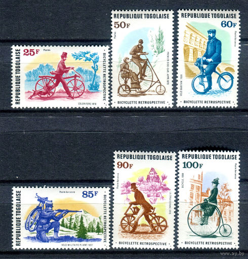 Того - 1978г. - Велосипеды - полная серия, MNH [Mi 1306-1311] - 6 марок