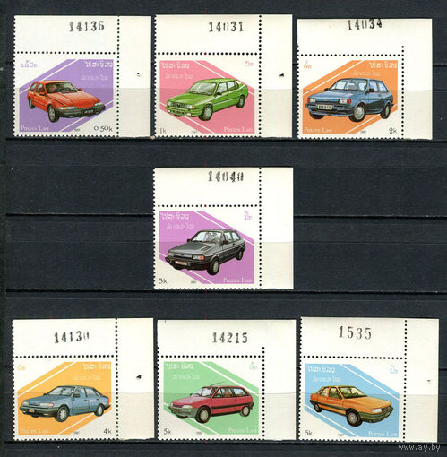 Лаос - 1987 - Автомобили - [Mi. 1010-1016] - полная серия - 7 марок. MNH.  (LOT O55)