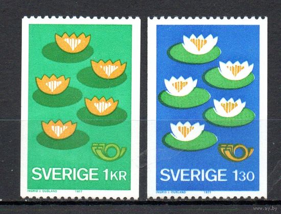 Охрана окружающей среды Швеция 1977 год серия из 2-х марок