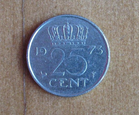 Нидерланды - 25 центов - 1975