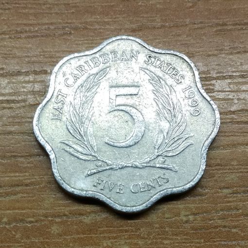 Восточные Карибы 5 центов 1999