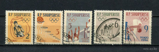 Албания - 1963 - Летние Олимпийские игры - [Mi. 747-751] - полная серия - 5 марок. Гашеные.  (Лот 35AY)