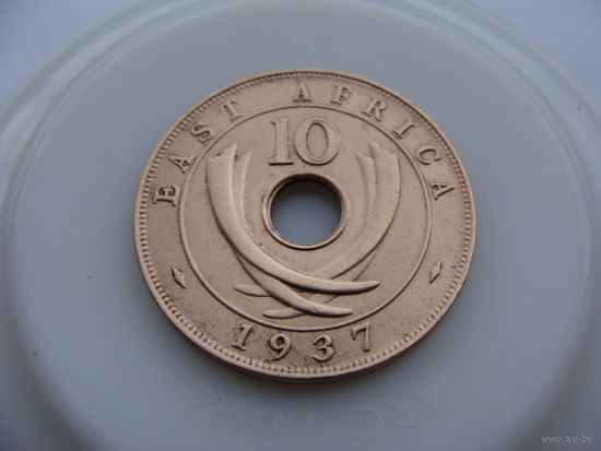 Британская Восточная Африка.  10 центов 1937 год KM#26