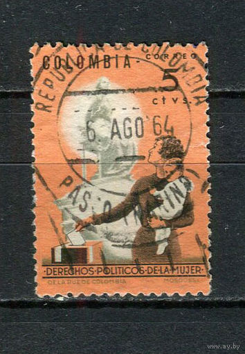 Колумбия - 1963 - Политические права женщин - [Mi. 1044] - полная серия - 1 марка. Гашеная.  (Лот 61CM)