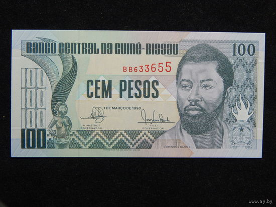 Гвинея-Биссау 100 песо 1990г.UNC
