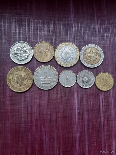 Монеты Аргентины. С 1 рубля