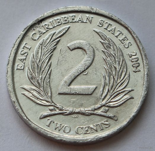 Восточные Карибы 2 цента, 2004 г.
