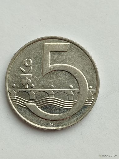 Чехия. 5 крон 1995 год.(2)