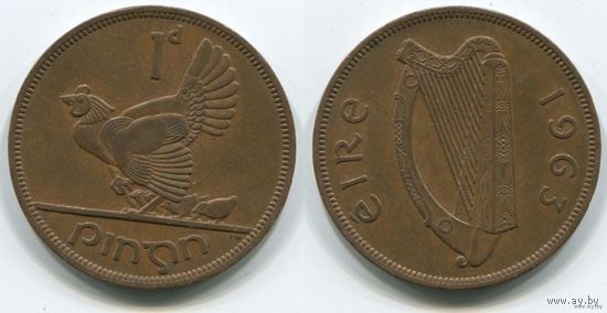 Ирландия. 1 пенни (1963, XF)