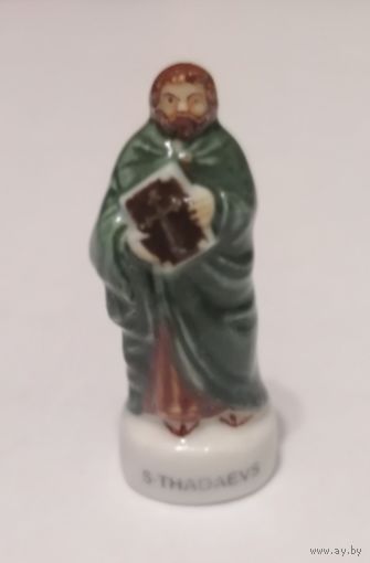 Апостол Фаддей. Фарфоровая миниатюра.