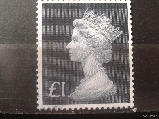 Англия 1972 Королева Елизавета 2  1 фунт стерлингов