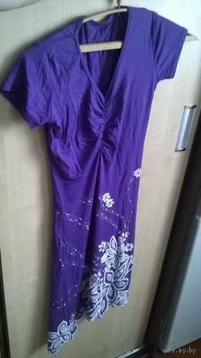 Платье фиолетовое p-p 44-48, рост 160 - 165