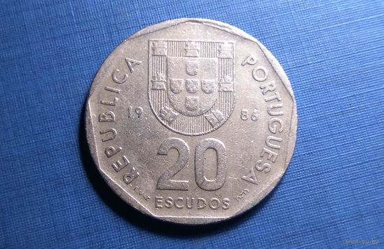 20 эскудо 1986. Португалия.