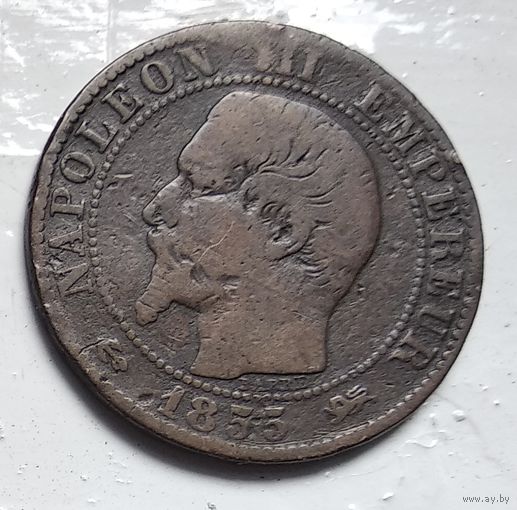 Франция 5 сантимов, 1855 "D" - Лион 3-12-2