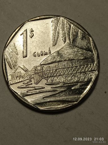Куба 1 песо 1998 года .