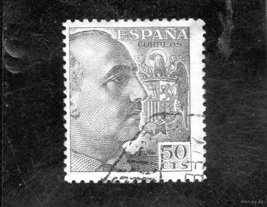 Испания. Ми-833. Генерал Франко с гербом. 1939.