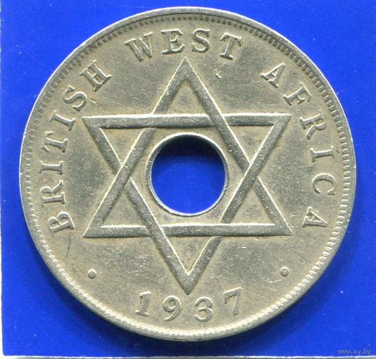 Британская Западная Африка 1 пенни 1937 Н