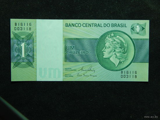 Бразилия 1 крузейро 1980г.UNC