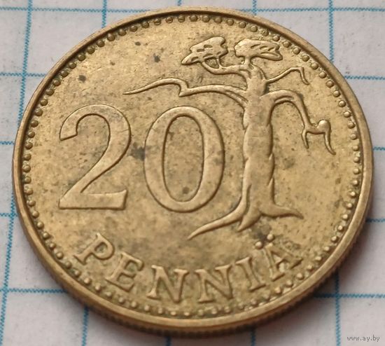 Финляндия 20 пенни, 1989     ( 2-7-2 )