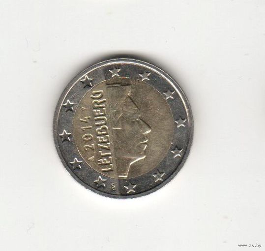 2 евро Люксембург 2014 Лот 7020