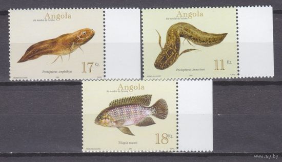 2001 Ангола 1644-1646 Морская фауна 10,50 евро