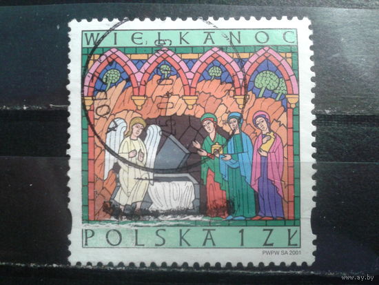 Польша, 2001, Пасха, витраж