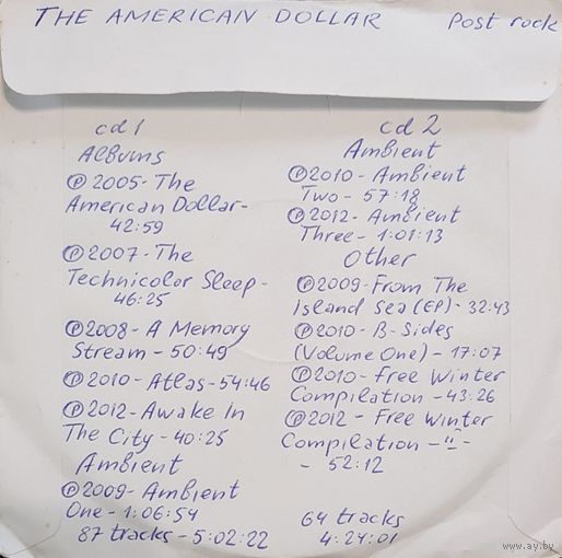 CD MP3 дискография The AMERICAN DOLLAR на 2 CD