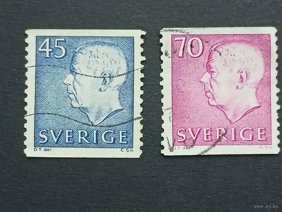 Швеция 1967. Король Густав VI Адольф. Полная серия