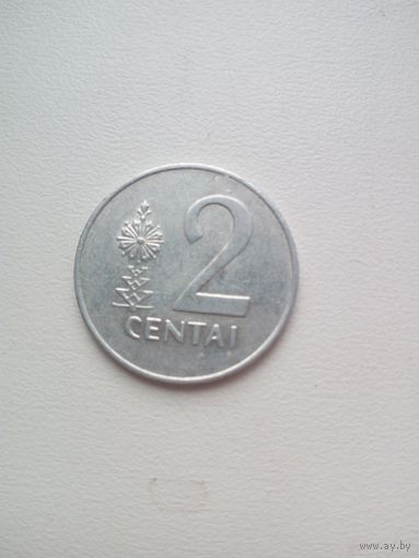2 цента 1991 Литва алюминий