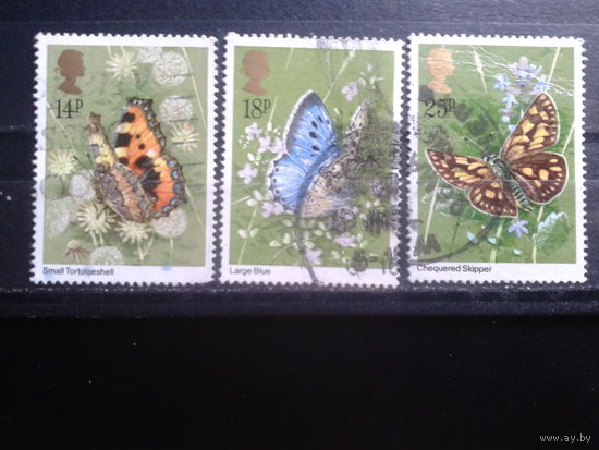 Англия 1981 Бабочки