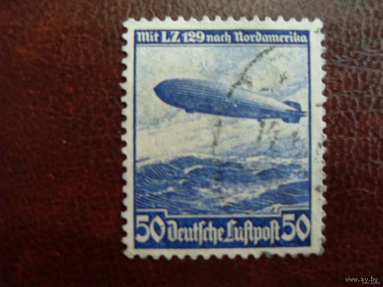 Торг! DR Mi.606 X Германия. Рейх. 1936 (Mi.1 euro) Цеппелин см. описание