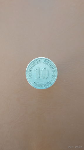 Германия / 10 pfennig (A) / 1900 год
