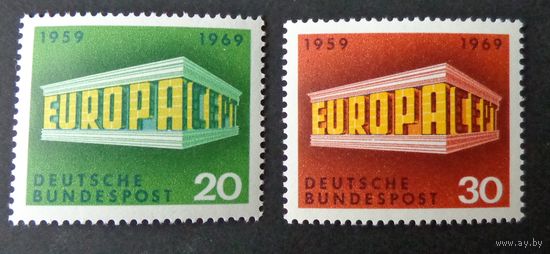 Германия, ФРГ 1969 г. Mi.583-584 MNH** полная серия