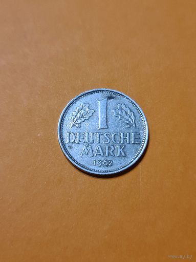 Монета 1 марка ФРГ 1962 (F)