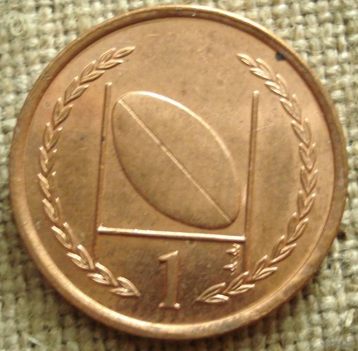 1 пенни 1996 - Остров Мэн