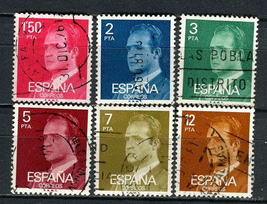 Испания - 1976 - Король  Хуан Карлос I [Mi 2237-2242] - 6 марок. Гашеные.  (Лот 7ET)-T5P1