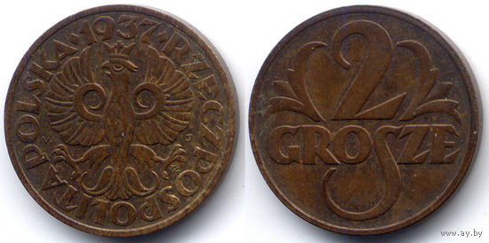 2 гроша 1937, Польша